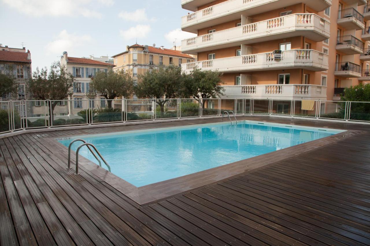 Studio With Swimming Pool 80 Meters Near The Beach Nice Eksteriør bilde