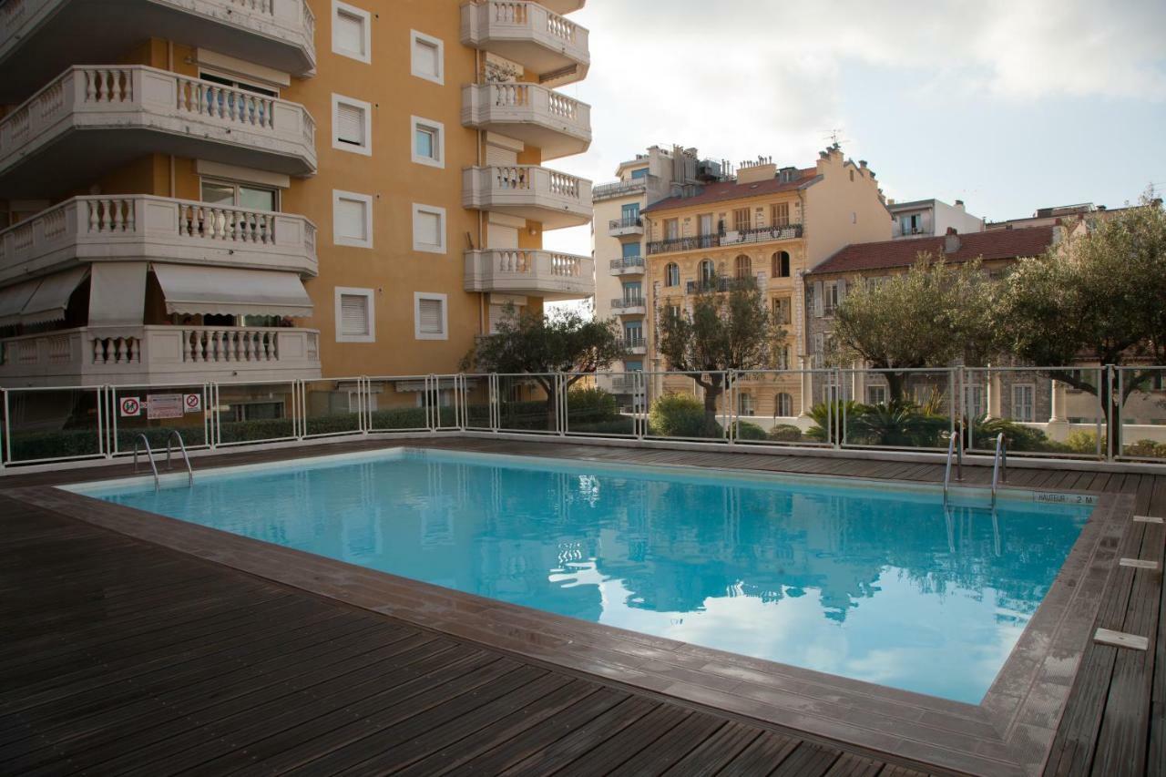 Studio With Swimming Pool 80 Meters Near The Beach Nice Eksteriør bilde